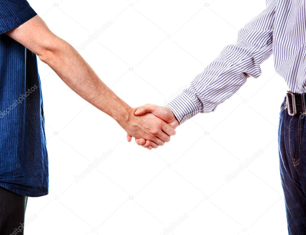 Two Persons Handshake