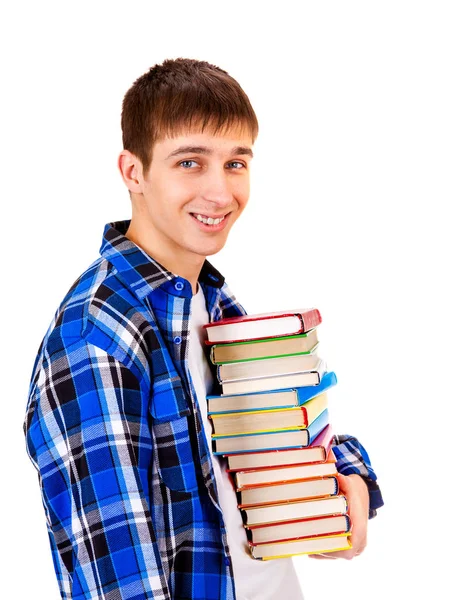 Young Man with a Books — Stock Photo, Image