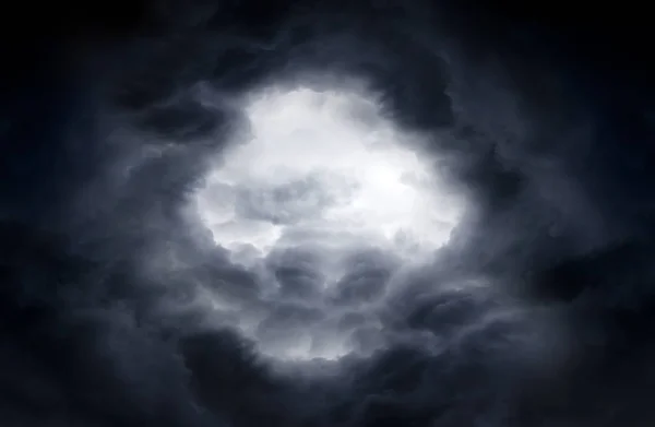 Hole in the Dramatic Clouds — Stock Photo, Image