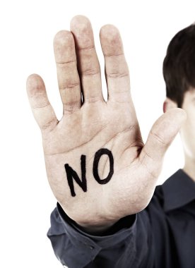 Ret jest beyaz adamla fotoğrafını tonda