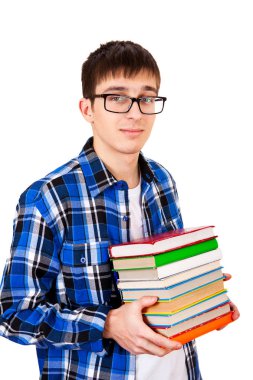 Bir kitap ile genç adam