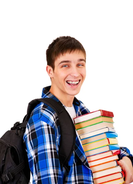 Young Man with a Books — Stock Photo, Image