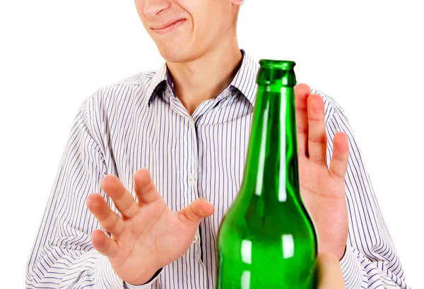 Man refuse a Beer — Stock Photo, Image