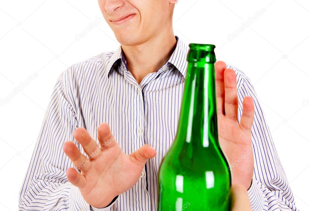 Man refuse a Beer