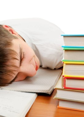 yorgun öğrenci uyku