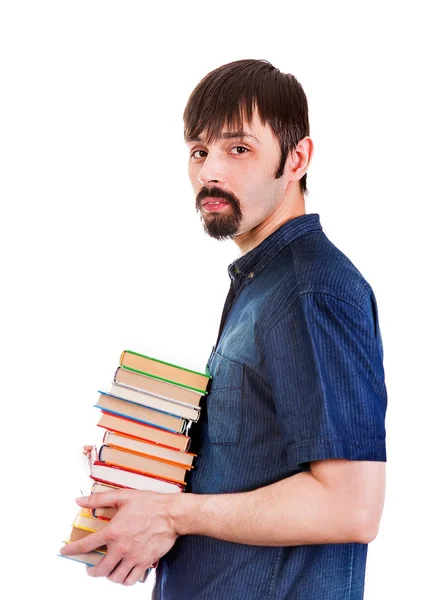 Homme avec un livre — Photo