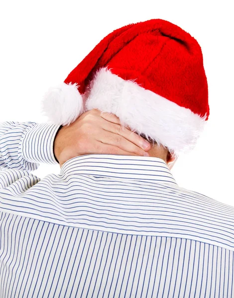 Persona en Santa Hat — Foto de Stock