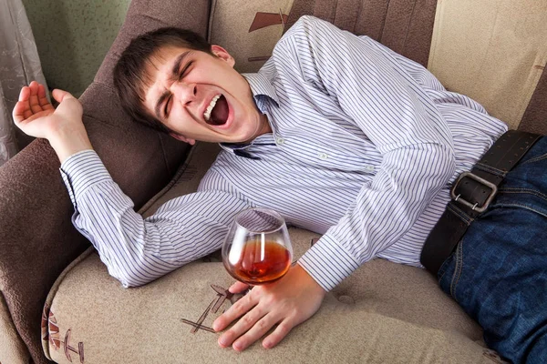 Young Man yawning — Stock Photo, Image