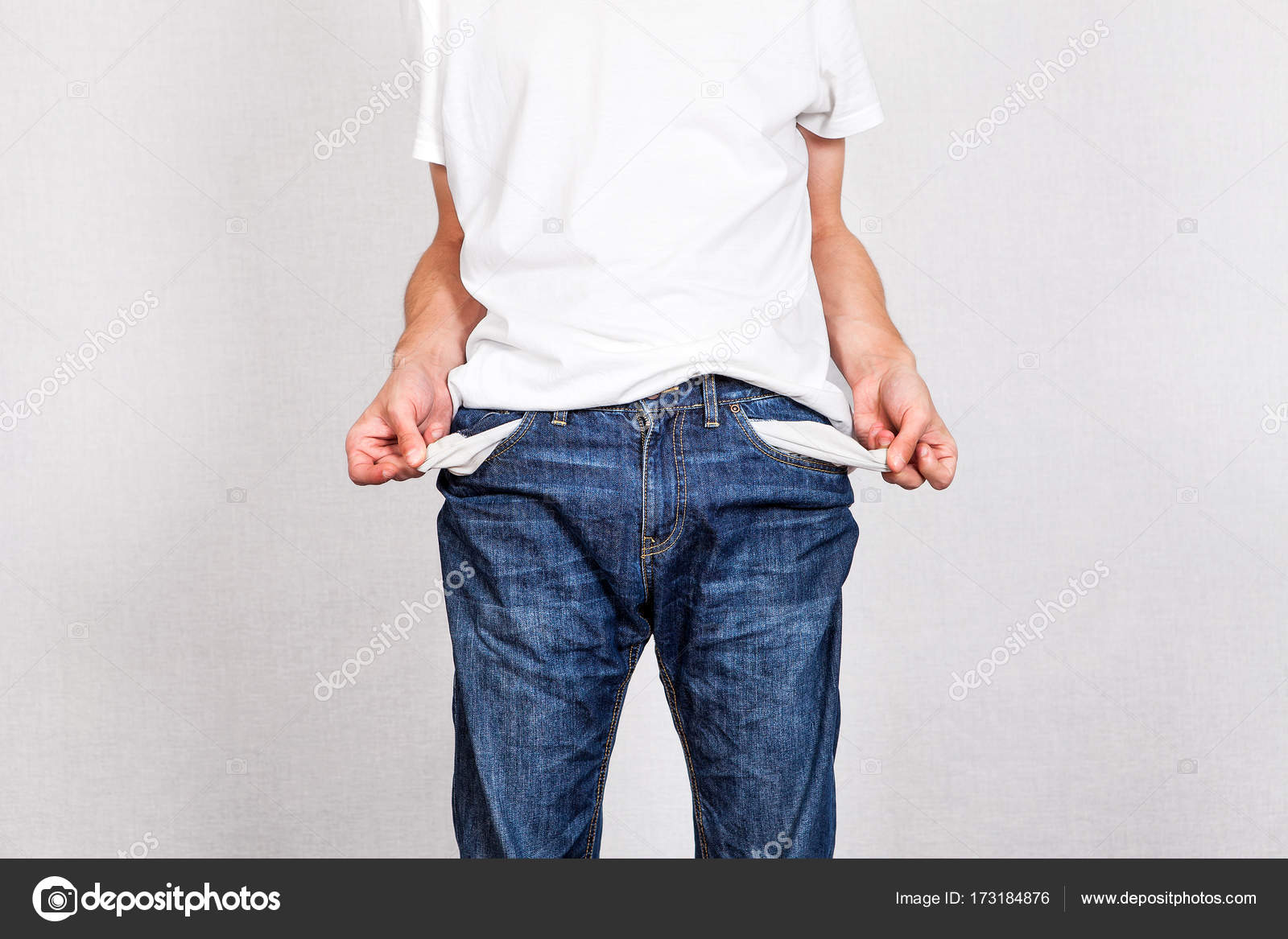 Person with Empty Pockets Stock Photo by ©sabphoto 173184876