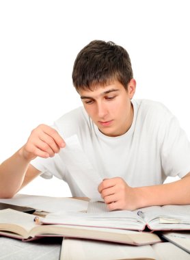 Bir kitap ile genç adam