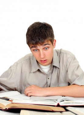 Bir kitap ile genç adam