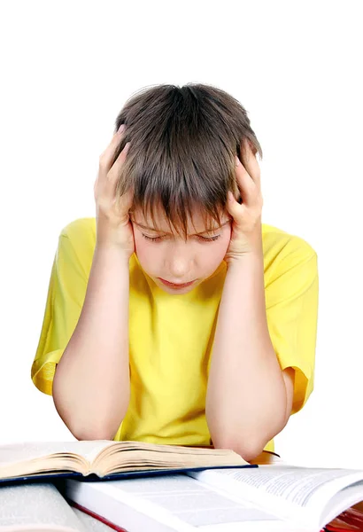 Sad and Tired Schoolboy — Stock Photo, Image