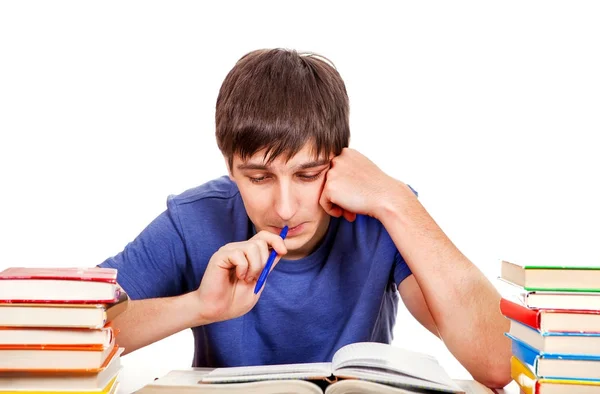 Student med en böcker — Stockfoto