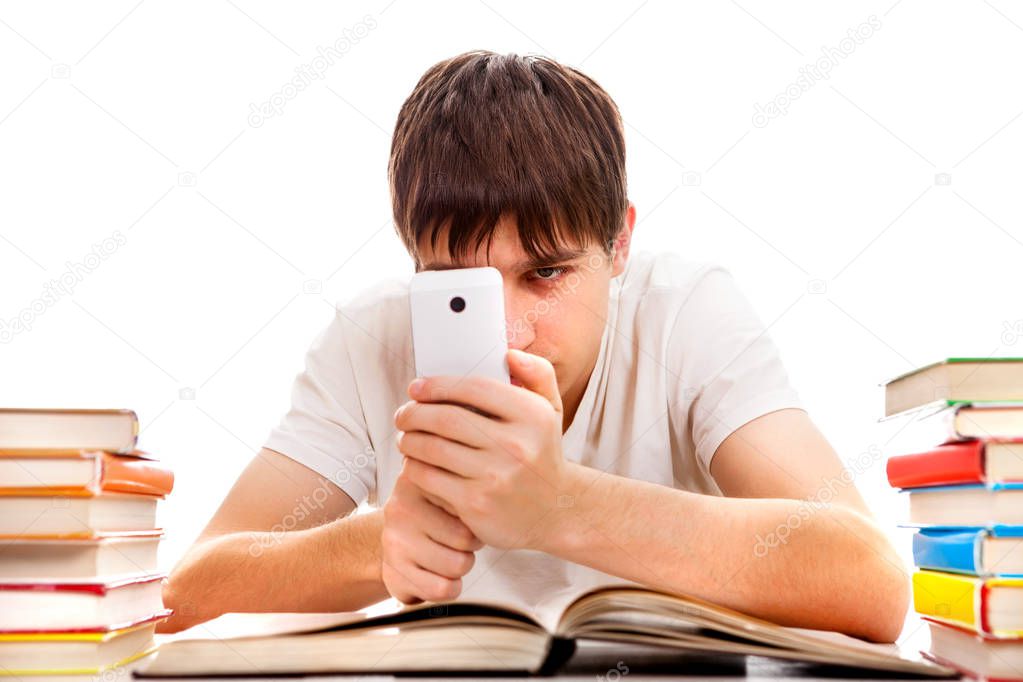 Student with a Phone