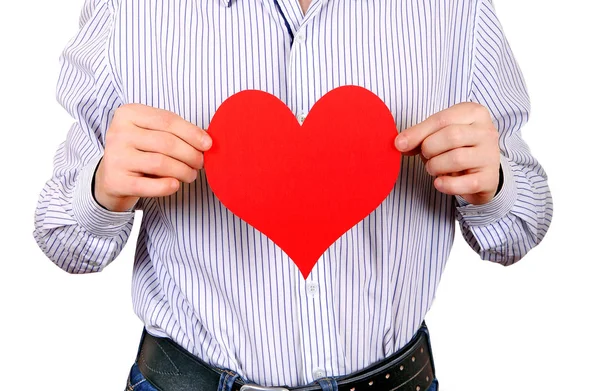 Person with a Heart Shape — Stock Photo, Image