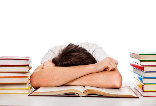 Tired Student sleeping — Stock Photo, Image