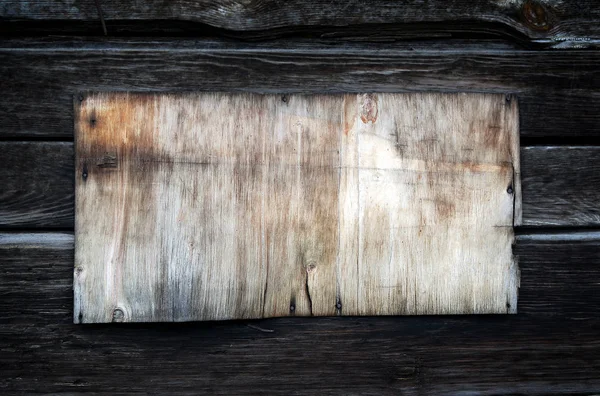 Prázdná dřevěná deska — Stock fotografie