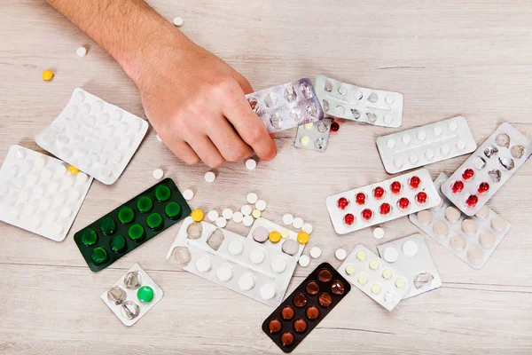 Pills on the Table — Stock Photo, Image