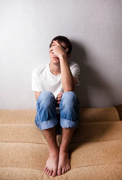 Sad Young Man — Stock Photo, Image