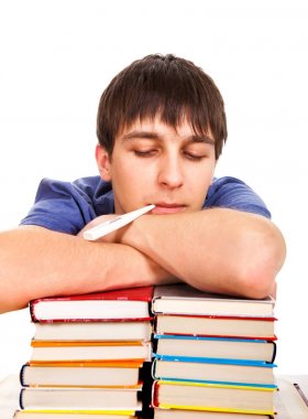 Bir termometre ile öğrenci