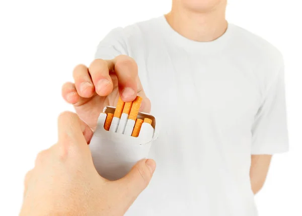 Person take a Cigarette — Stock Photo, Image