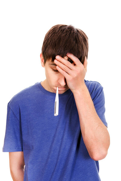 Young Man with a Thermometer