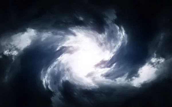 Wirbelwind in den Wolken — Stockfoto