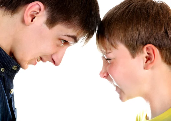 Two Brothers Confrontation — Stock Photo, Image