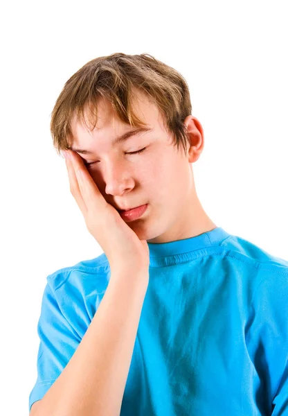 Teenager feels Toothache — Stock Photo, Image