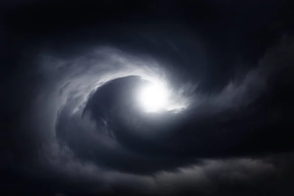 Blurred Whirlwind Dark Storm Clouds — Stock Photo, Image