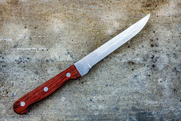 Caddenin Zemininde Bıçak — Stok fotoğraf
