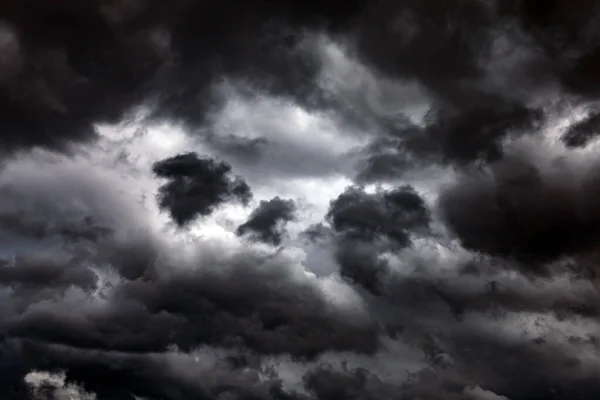 Sombrio Dramático Tempestade Nuvens Área Fundo — Fotografia de Stock