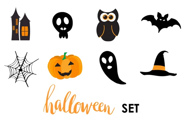 Collezione di adesivi di Halloween per il tuo design — Vettoriale Stock