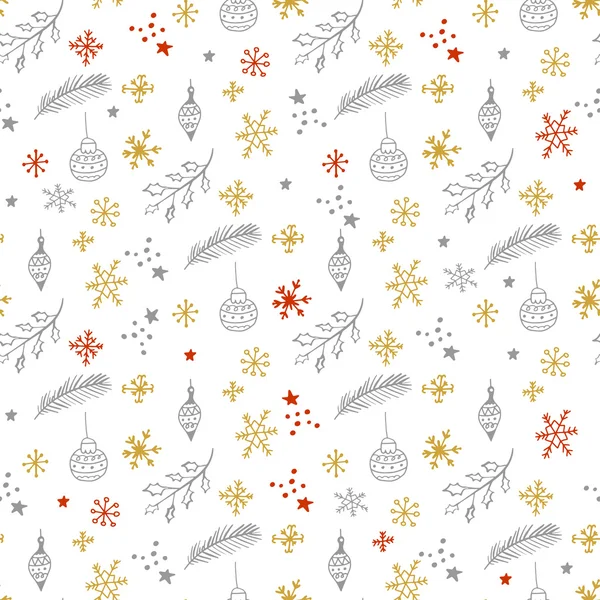 Christmas seamless pattern — Stock Vector