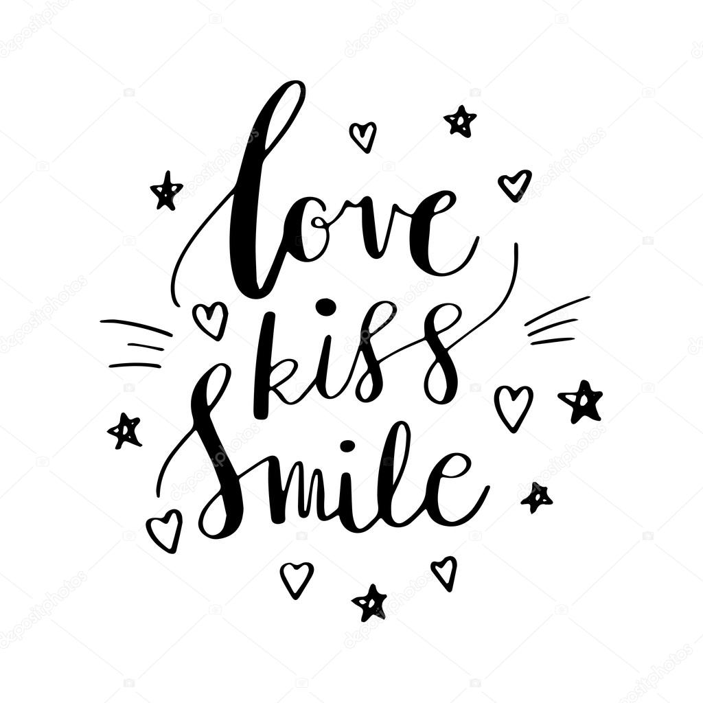 Love Kiss Smile Decorative Letters Hearts And Stars Hand Drawn Lettering Inspiration Quote Inscription Font Motivational Poster Vector Image By C Mcherevan Vector Stock Love Kiss Smile Decorative Letters Hearts And Stars Hand Drawn Lettering Inspiration Quote Inscription Font Motivational Poster Vector Image By C Mcherevan Vector Stock