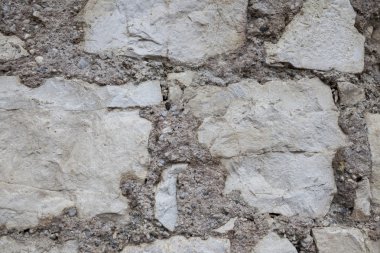 Büyük duvar eski Alman kaleyi kapatın