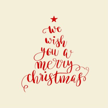 Hat yazı Noel ağacı