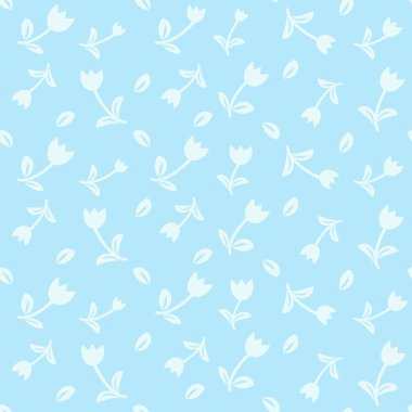 Çiçeksel vektör pürüzsüz desen