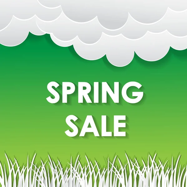 Typographic Design. Lettering Spring Sale banner — Stock Vector