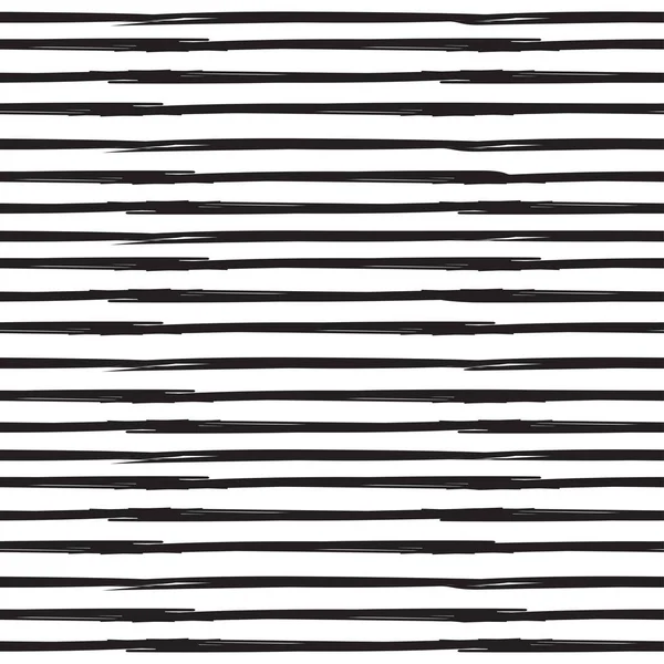 Straight, parallel lines. Grunge linear backdrop. Vector seamless pattern, variable width stripes. — Stock Vector