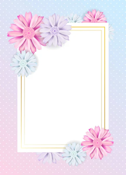 Romantický vintage květinovým kartu Romantický vintage květinové kytice . — Stockový vektor