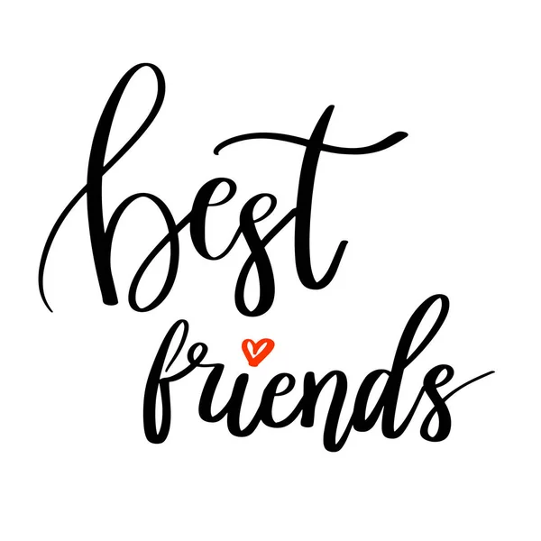 Cita de caligrafía de Best Friends. Letras manuales . — Vector de stock