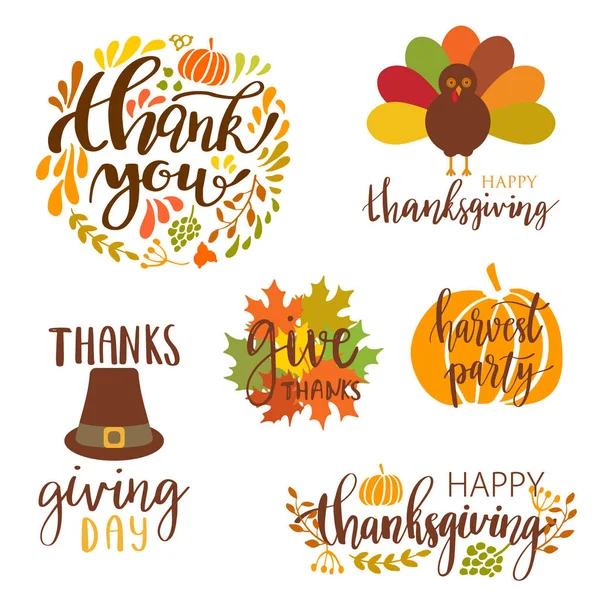 Jeu de jour de Thanksgiving — Image vectorielle