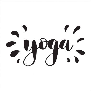 Yoga vektör çizim.