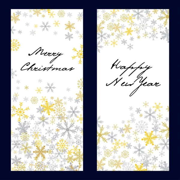 Set of vector christmas . New Year banners — Stock Vector