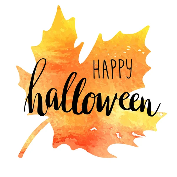 Halloween carte d'automne — Image vectorielle