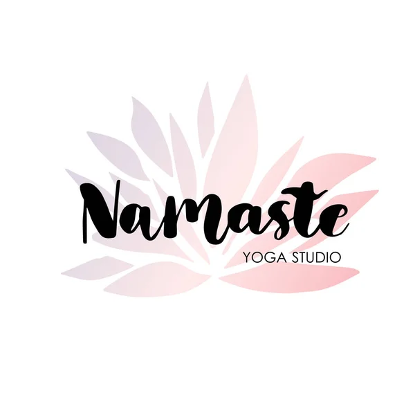 Logo for yoga studio or meditation class. — Stock Vector