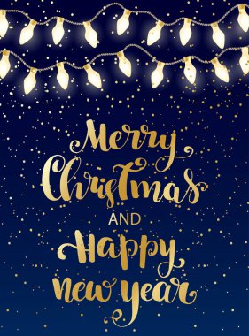 Parlayan Noel ışıkları