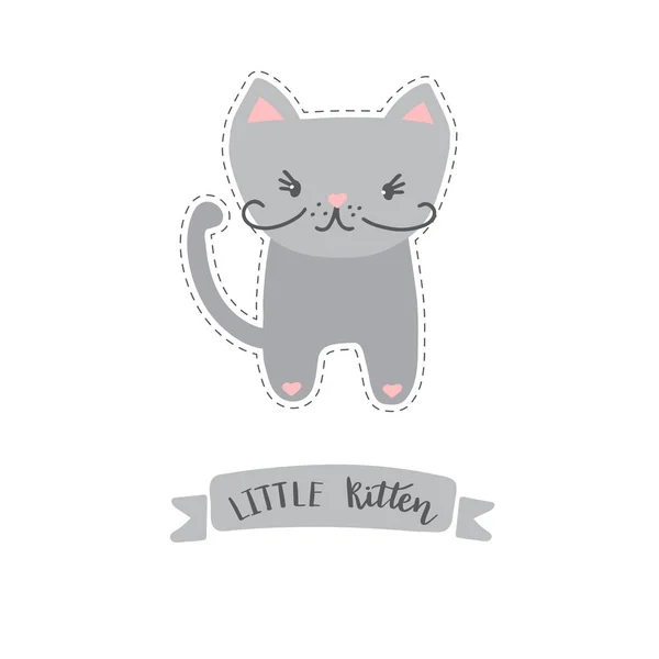 Милий кіт Векторні ілюстрації — стоковий вектор