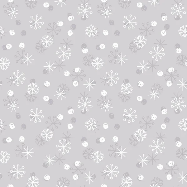 Vector sin costuras de copos de nieve — Archivo Imágenes Vectoriales
